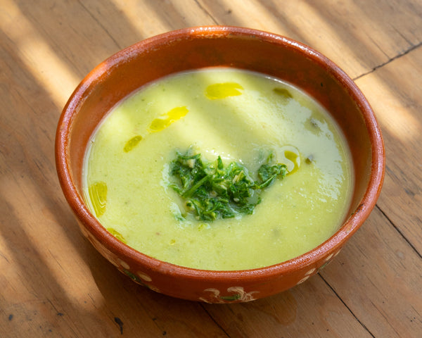 Sopa de calabaza con gremolata