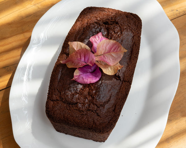 Panqué de platano con cacao 